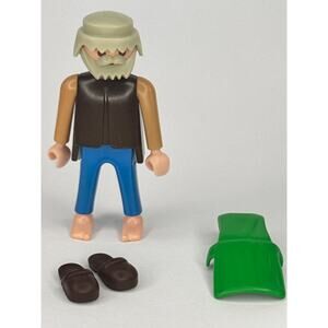 Playmobil 3751 Rabbit Hutch Farm Bunny Farmer Man Guy Figure ONLY Vintage